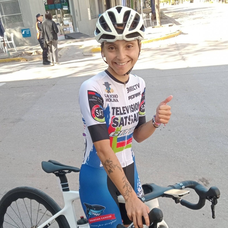 Fiamma Abrisqueta se subi� al podio en la Doble Bragado